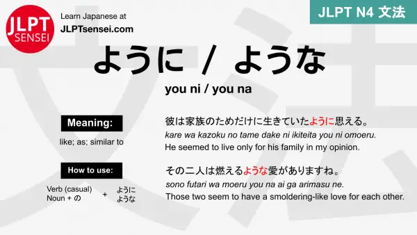 Learn JLPT N3 Grammar: ような気がする (you na ki ga suru