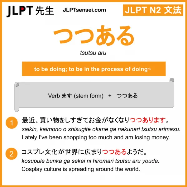 つつある