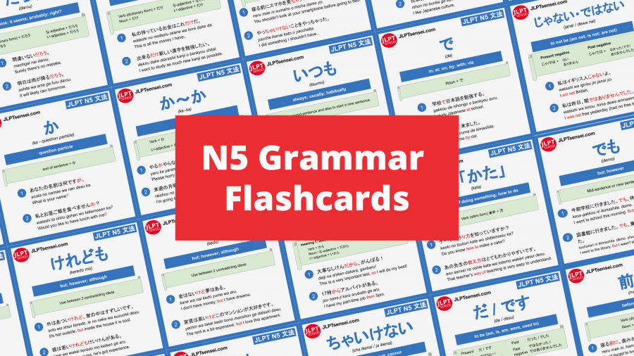 JLPT N5 Grammar List Flashcards Batch Download